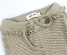 Lil Atelier travertine melange strik bootcut legging